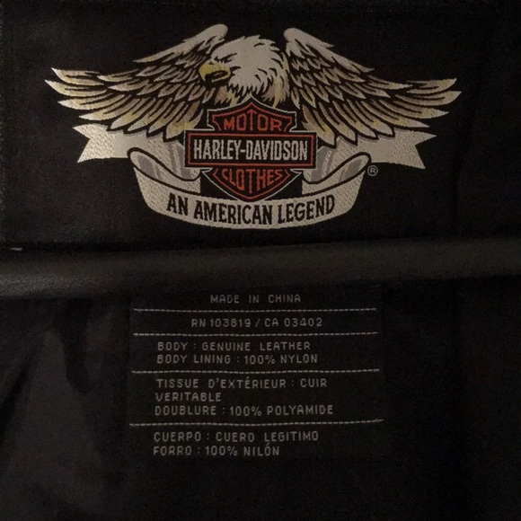 Original Harley Davidson leather coat size XL - Picture 2 of 5
